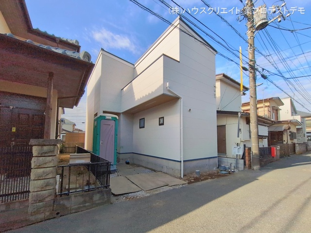 千葉県船橋市八木が谷２丁目の新築戸建て外構写真 2026年1月27日撮影