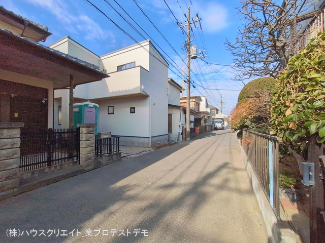 千葉県船橋市八木が谷２丁目の新築戸建て外構写真 2026年1月27日撮影