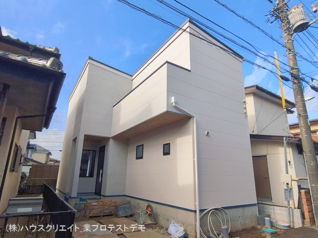 千葉県船橋市八木が谷２丁目の新築戸建て外構写真 2026年2月17日撮影