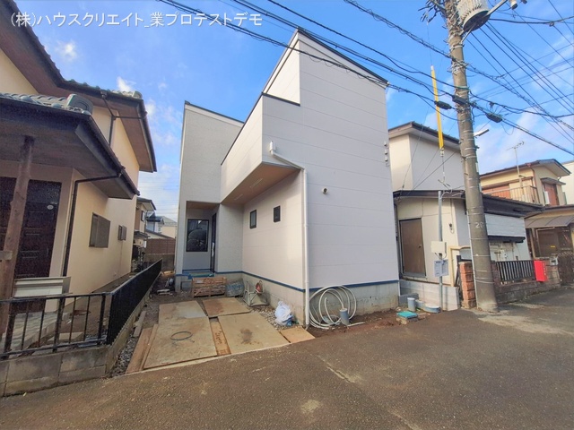 千葉県船橋市八木が谷２丁目の新築戸建て外構写真 2026年2月17日撮影
