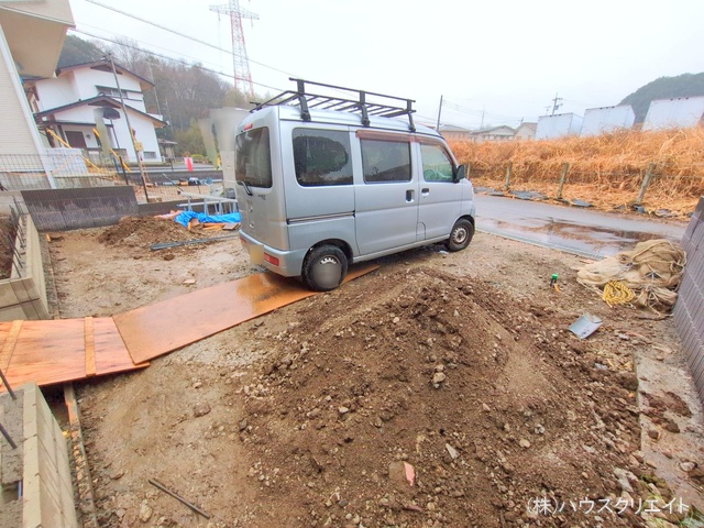 千葉県野田市大殿井の新築戸建て外構写真 2025年12月23日撮影