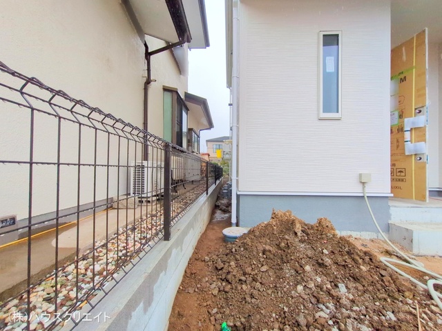 千葉県野田市大殿井の新築戸建て外構写真 2025年12月23日撮影