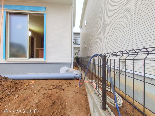 千葉県野田市大殿井の新築戸建て外構写真 2025年12月23日撮影