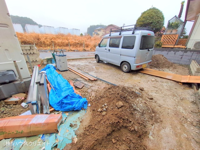 千葉県野田市大殿井の新築戸建て外構写真 2025年12月23日撮影