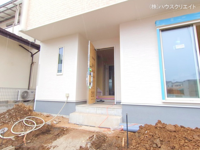 千葉県野田市大殿井の新築戸建て外構写真 2025年12月23日撮影