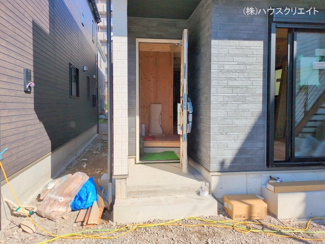 千葉県市川市南大野1丁目の新築戸建て外構写真 2025年11月16日撮影