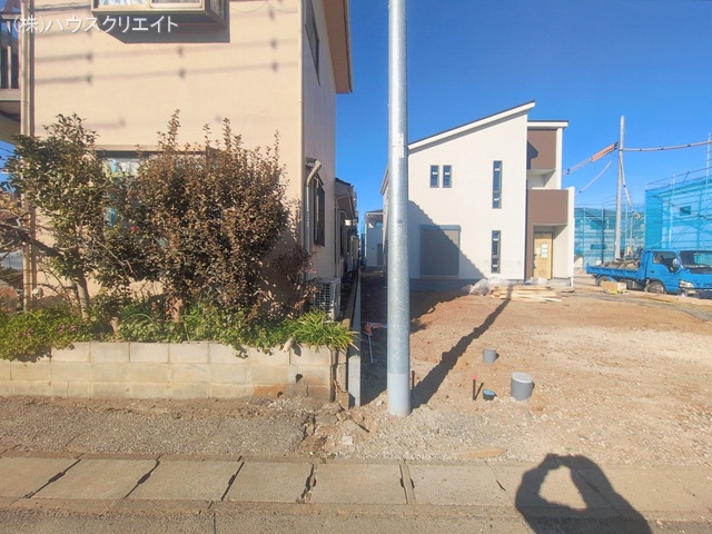 千葉県野田市木間ケ瀬の新築戸建て外構写真 2026年2月1日撮影