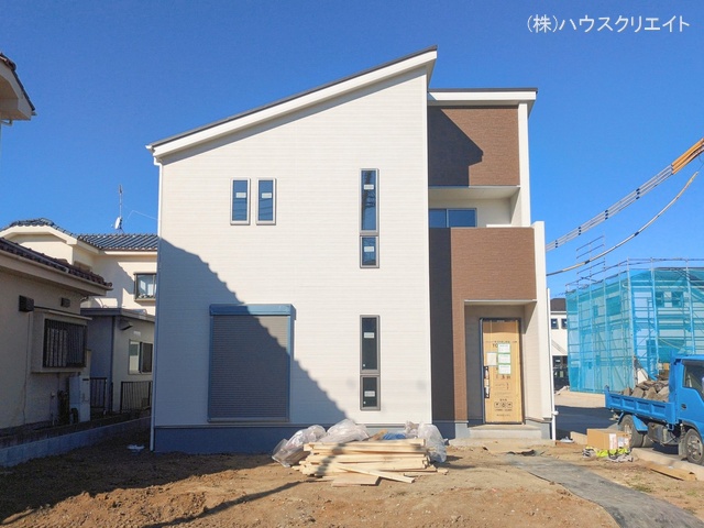 千葉県野田市木間ケ瀬の新築戸建て外構写真 2026年2月1日撮影