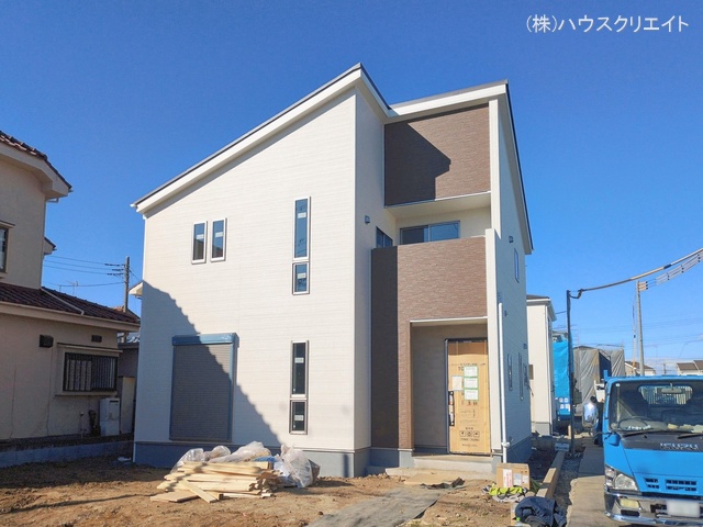 千葉県野田市木間ケ瀬の新築戸建て外構写真 2026年2月1日撮影