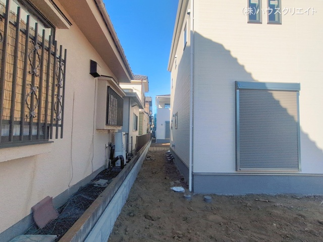 千葉県野田市木間ケ瀬の新築戸建て外構写真 2026年2月1日撮影