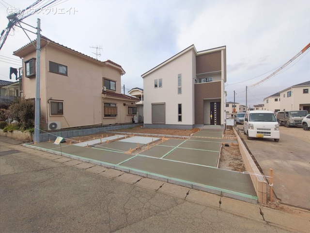 千葉県野田市木間ケ瀬の新築戸建て外構写真 2026年2月23日撮影