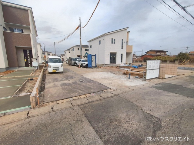 千葉県野田市木間ケ瀬の新築戸建て外構写真 2026年2月23日撮影