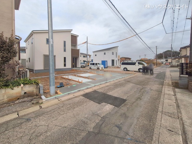 千葉県野田市木間ケ瀬の新築戸建て外構写真 2026年2月23日撮影