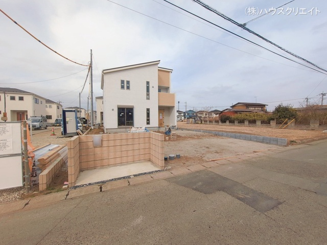 千葉県野田市木間ケ瀬の新築戸建て外構写真 2026年2月23日撮影