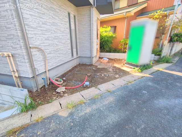 千葉県流山市平和台４丁目の新築戸建て外構写真 2025年9月25日撮影