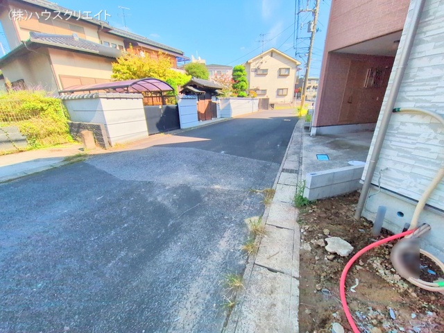 千葉県流山市平和台４丁目の新築戸建て外構写真 2025年9月25日撮影