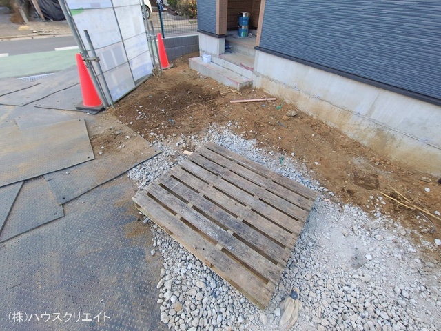 千葉県鎌ケ谷市鎌ケ谷8丁目の新築戸建て外構写真 2026年1月28日撮影