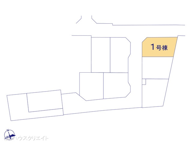 千葉県鎌ケ谷市鎌ケ谷8丁目の新築戸建て全体区画図 ※図面と異なる場合は現況を優先