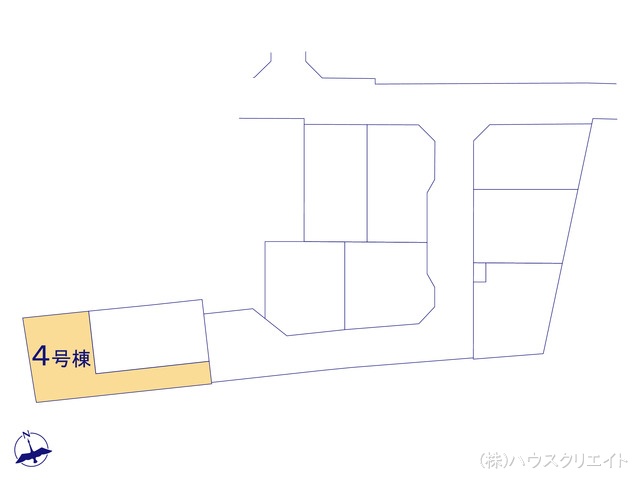 千葉県鎌ケ谷市鎌ケ谷8丁目の新築戸建て全体区画図 ※図面と異なる場合は現況を優先