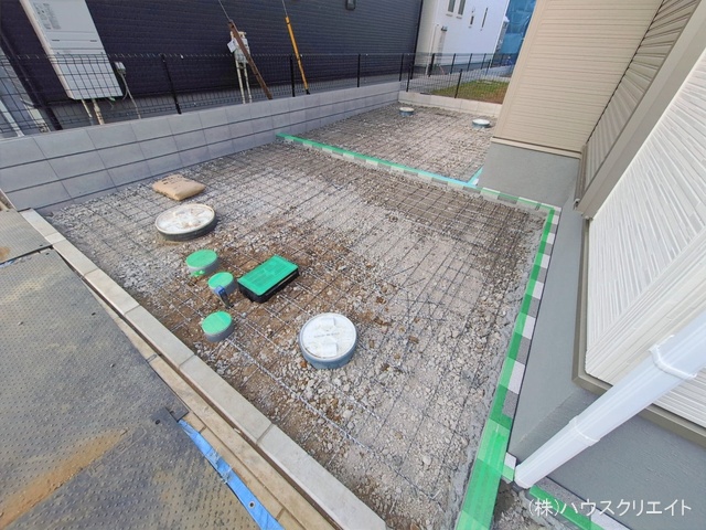 千葉県鎌ケ谷市鎌ケ谷８丁目の新築戸建て外構写真 2026年1月28日撮影