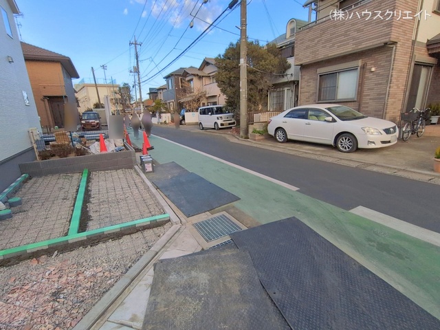 千葉県鎌ケ谷市鎌ケ谷８丁目の新築戸建て外構写真 2026年1月28日撮影