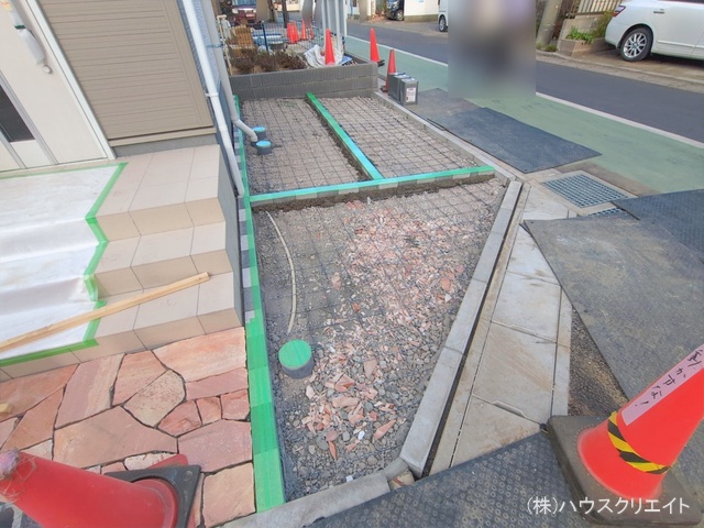 千葉県鎌ケ谷市鎌ケ谷８丁目の新築戸建て外構写真 2026年1月28日撮影