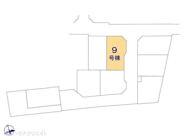 千葉県鎌ケ谷市鎌ケ谷８丁目の新築戸建て全体区画図 ※図面と異なる場合は現況を優先