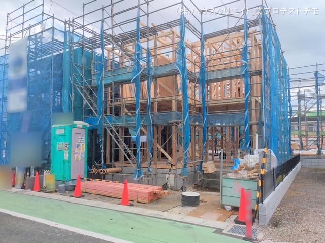 千葉県鎌ケ谷市鎌ケ谷８丁目の新築戸建て上棟写真 2025年11月17日撮影