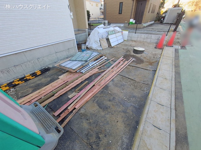 千葉県鎌ケ谷市鎌ケ谷８丁目の新築戸建て外構写真 2026年1月7日撮影