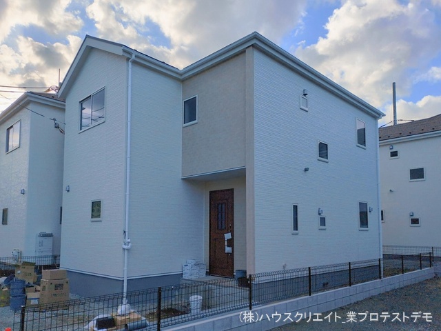 千葉県鎌ケ谷市鎌ケ谷８丁目の新築戸建て外構写真 2026年1月28日撮影