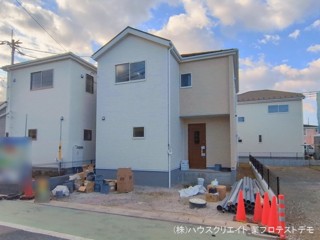 千葉県鎌ケ谷市鎌ケ谷８丁目の新築戸建て外構写真 2026年1月28日撮影