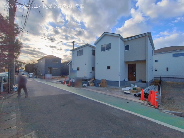 千葉県鎌ケ谷市鎌ケ谷８丁目の新築戸建て外構写真 2026年1月28日撮影