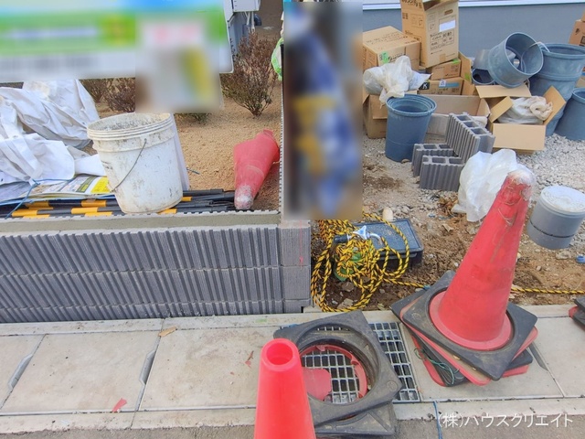 千葉県鎌ケ谷市鎌ケ谷８丁目の新築戸建て外構写真 2026年1月28日撮影