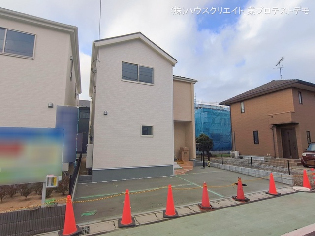 千葉県鎌ケ谷市鎌ケ谷８丁目の新築戸建て外構写真 2026年2月17日撮影