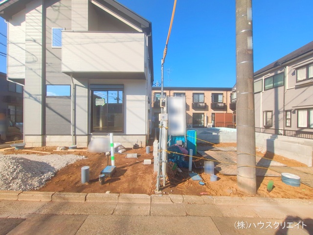 千葉県柏市みどり台２丁目の新築戸建て外構写真 2025年12月16日撮影