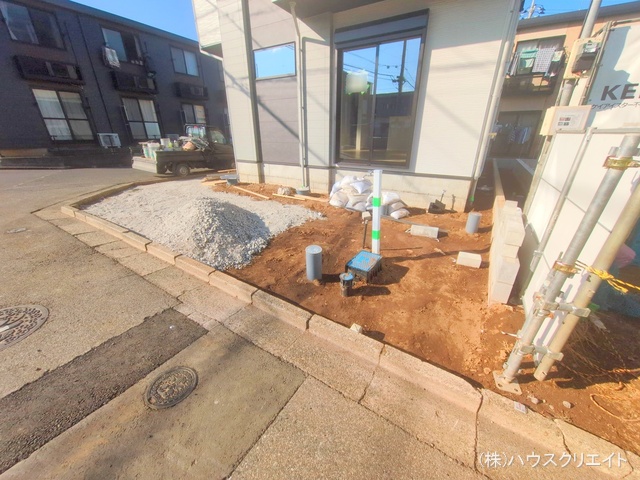 千葉県柏市みどり台２丁目の新築戸建て外構写真 2025年12月16日撮影