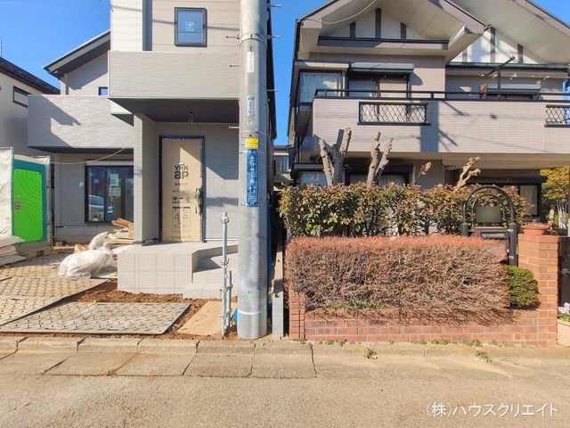 千葉県柏市みどり台2丁目の新築戸建て外構写真 2026年1月29日撮影