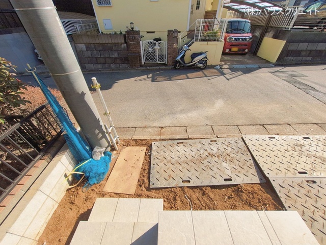 千葉県柏市みどり台2丁目の新築戸建て外構写真 2026年1月29日撮影