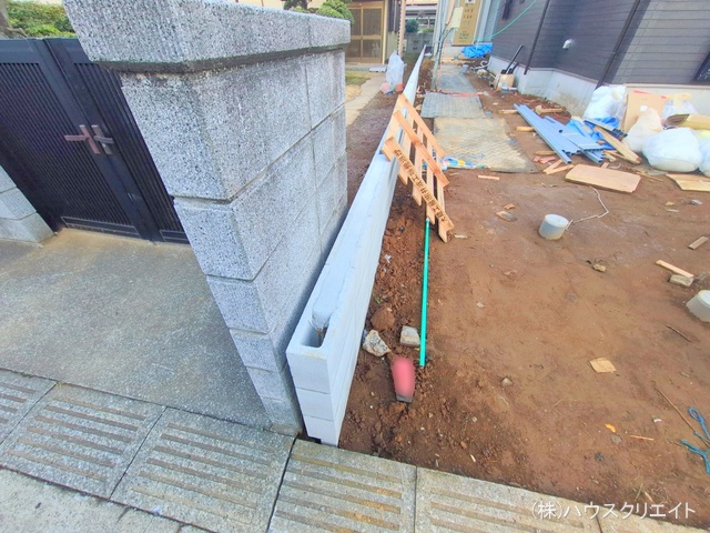 千葉県船橋市習志野台5丁目の新築戸建て外構写真 2025年12月16日撮影