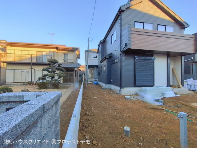 千葉県船橋市習志野台５丁目の新築戸建て外構写真 2026年1月8日撮影