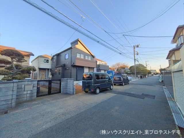 千葉県船橋市習志野台５丁目の新築戸建て外構写真 2026年1月8日撮影