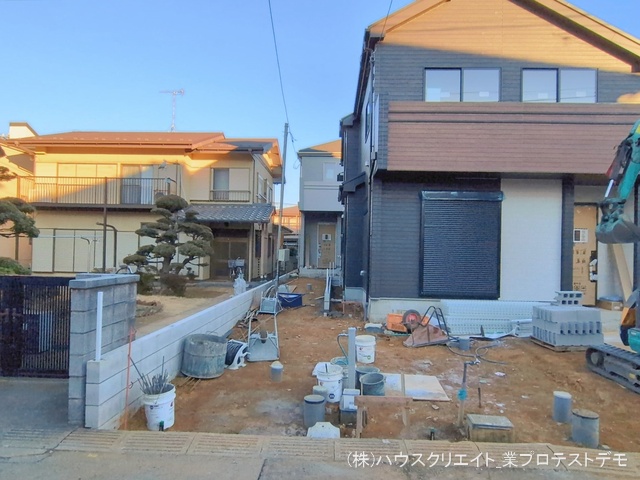 千葉県船橋市習志野台５丁目の新築戸建て外構写真 2026年1月21日撮影