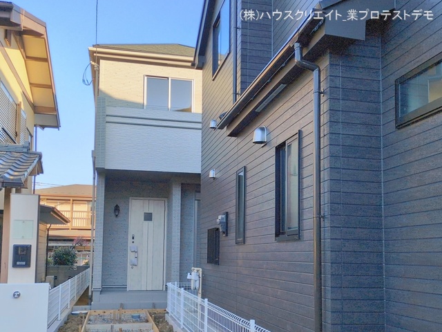 千葉県船橋市習志野台５丁目の新築戸建て外構写真 2026年2月18日撮影