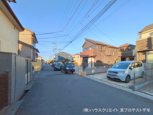 千葉県船橋市習志野台５丁目の新築戸建て外構写真 2026年2月18日撮影