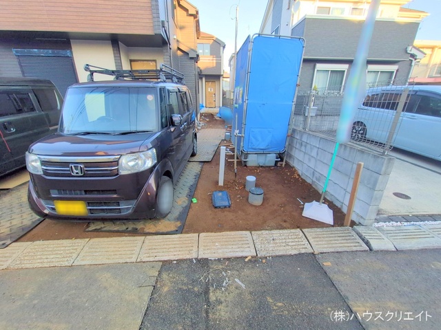 千葉県船橋市習志野台5丁目の新築戸建て外構写真 2025年12月16日撮影