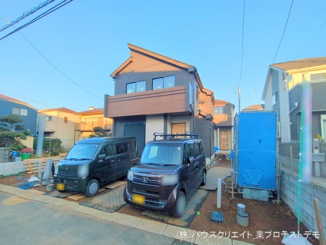 千葉県船橋市習志野台５丁目の新築戸建て外構写真 2025年12月16日撮影