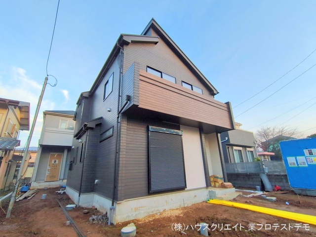 千葉県船橋市習志野台５丁目の新築戸建て外構写真 2025年12月24日撮影