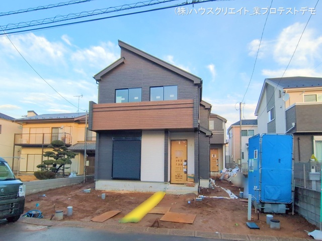 千葉県船橋市習志野台５丁目の新築戸建て外構写真 2025年12月24日撮影