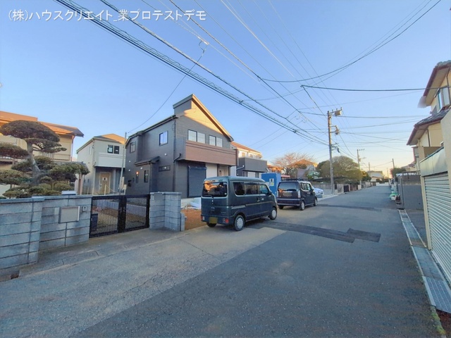 千葉県船橋市習志野台５丁目の新築戸建て外構写真 2026年1月8日撮影