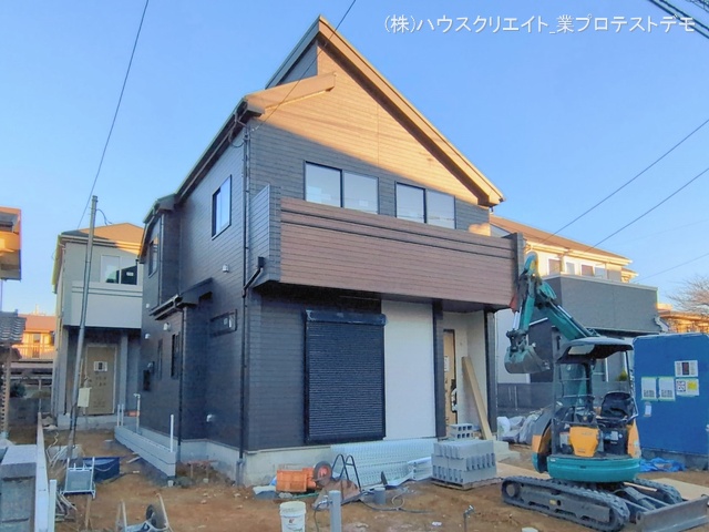 千葉県船橋市習志野台５丁目の新築戸建て外構写真 2026年1月21日撮影